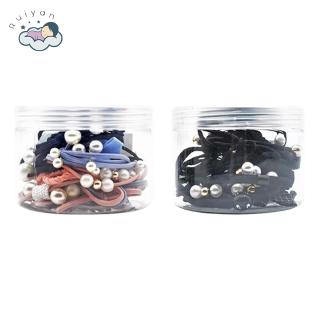 Set 12 dây buộc tóc kiểu dáng đơn giản cho nữ