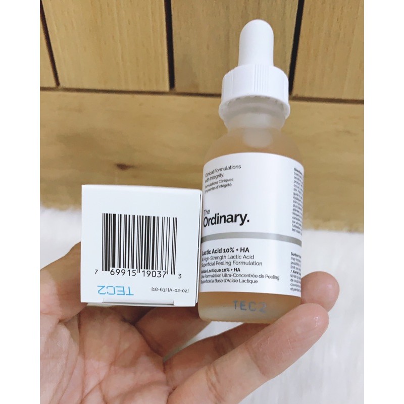 Serum Sáng Da Mờ Thâm Lactic Acid 10%+ HA - The Ordinary