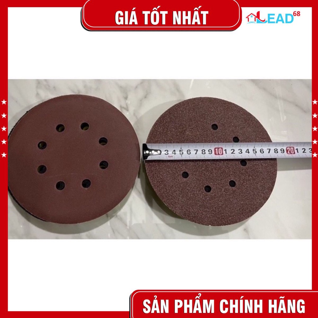 Giấy nhám ,giấy giáp tròn đế  lông phi 180 (hàng chuẩn)