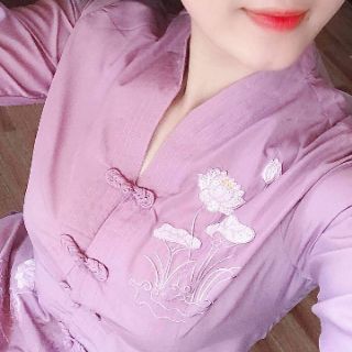 Đồ lam mặc đi chùa - M61 - Bà Lai Tim - Đồ phật tử
