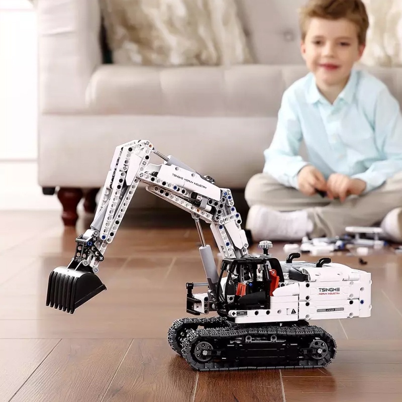 Đồ Chơi Mô Hình Xe Cần Cẩu Xiaomi ONEBOT Có Thể Xoay 360 Độ DIY