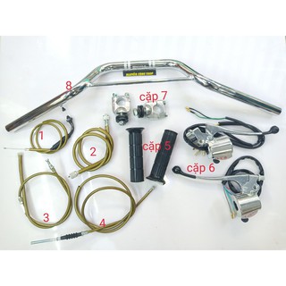 Bộ ghi đông xe 68 72 CL combo 8 món