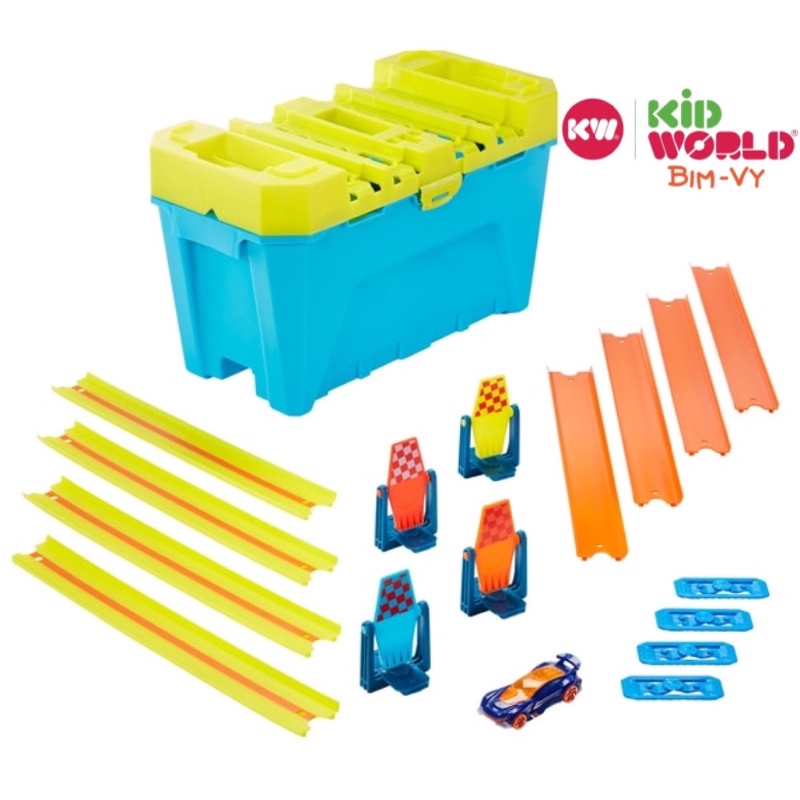 Bộ đường ray đua Hot Wheels Track Builder System Set đa năng.