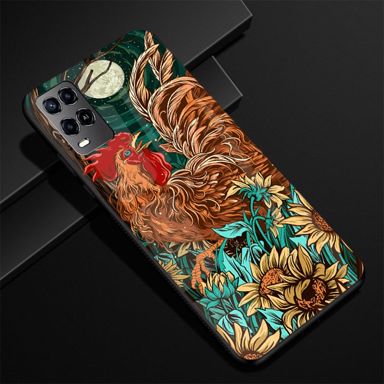 Ốp Lưng OPPO A54,A55, A74, A94 mặt kính cường lực cao cấp thiết kế Độc Quyền