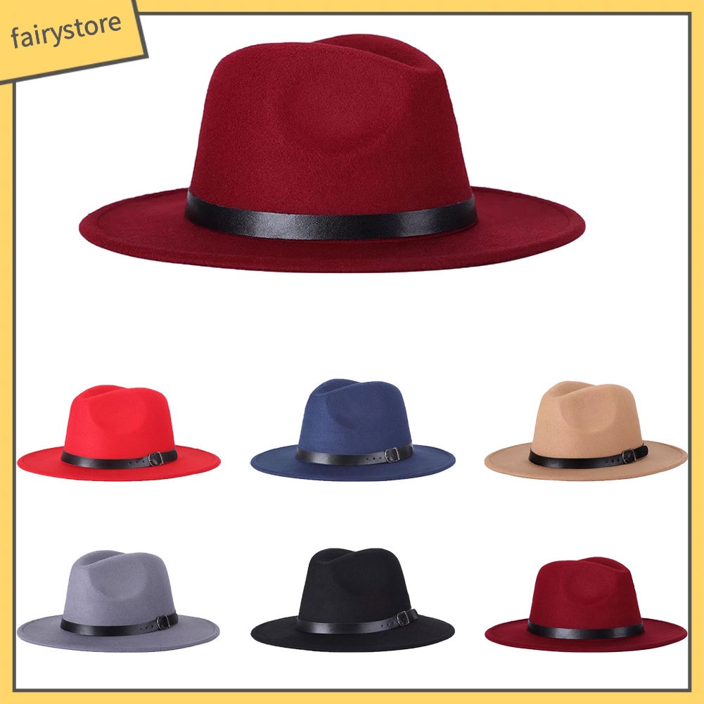 Mũ Phớt Rộng Vành Phong Cách Vintage Cho Nam Và Nữ