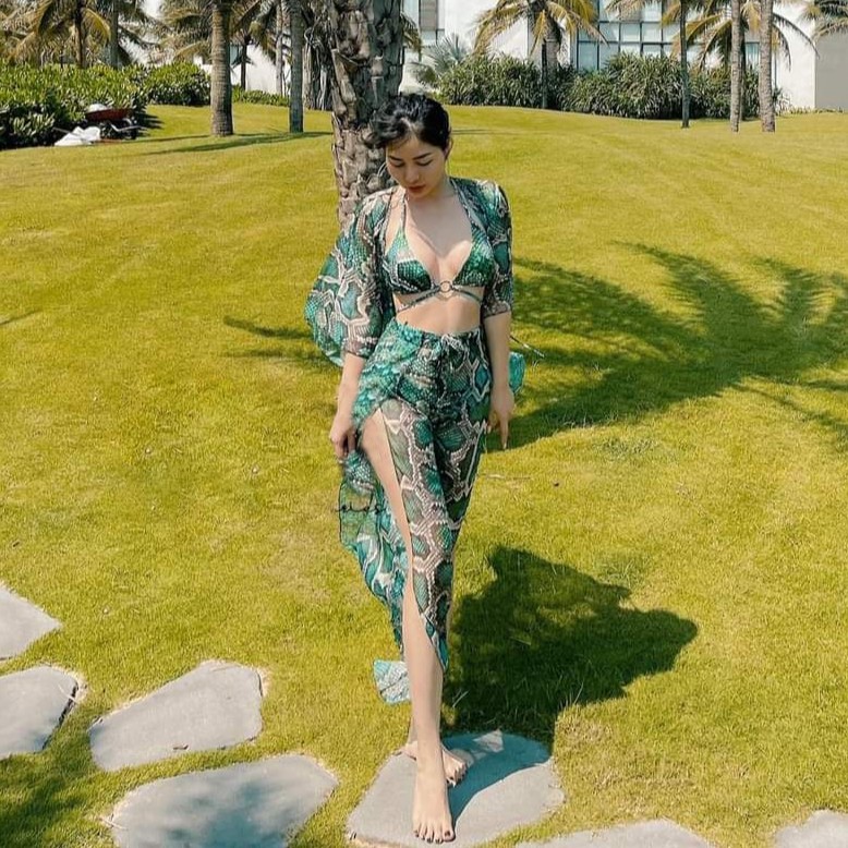 BIKINI 2 MẢNH CAO CẤP HỌA TIÊT DA TRĂN KÈM ÁO KHOÁC BIKINISTORE | BigBuy360 - bigbuy360.vn