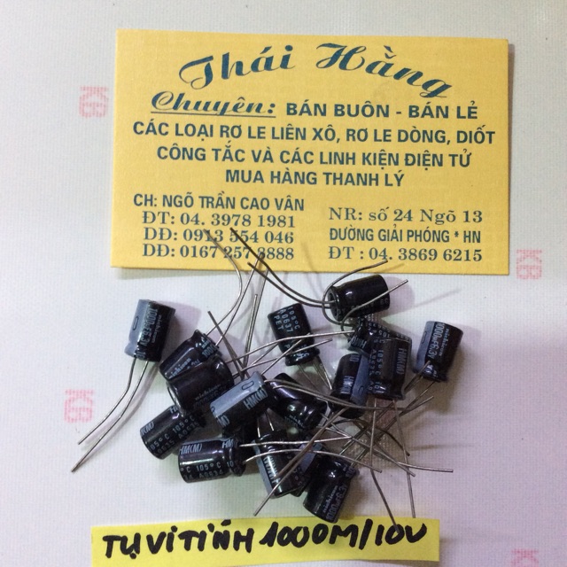 Tụ vi tính 1000 M/10 v bán 10 chiếc