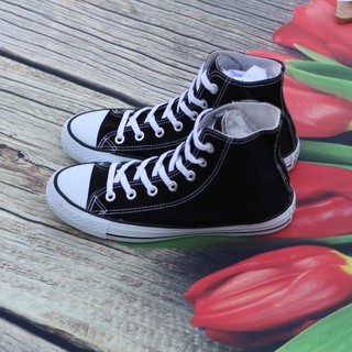 Giày Sneaker Star Đen Nữ Cổ Cao ZRS