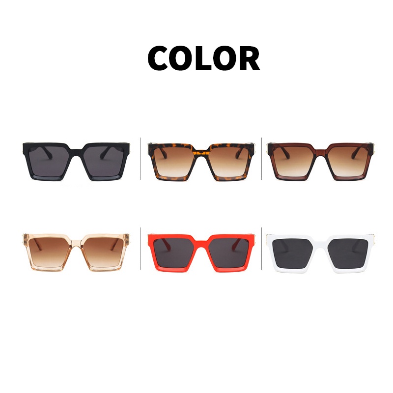 Kính Mát Gọng Vuông Lớn Chống Tia UV Phong Cách Âu Mỹ Cổ Điển Thời Trang Mùa Hè Cho Nữ