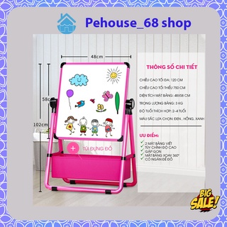 Bảng vẽ cho bé, giúp bé thông minh hơn trong giáo dục, có 2 mặt xanh và trắng, nâng hạ chiều cao