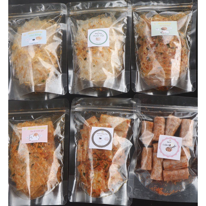 [Mã 267FMCGSALE giảm 8% đơn 500K] Bánh tráng tỏi bò, khô gà, chà bông.xì ke, cuộn thập cẩm, cuộn tôm | BigBuy360 - bigbuy360.vn