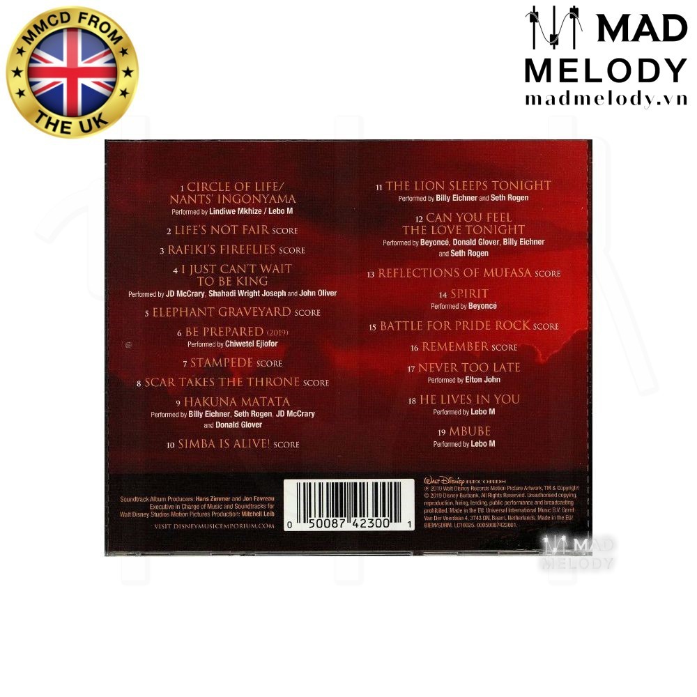 Various Artists - The Lion King 2019 Soundtrack