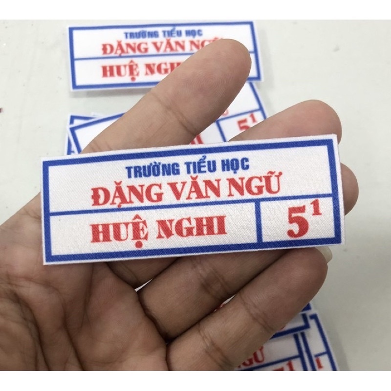 Set 10 phù hiệu bảng tên in theo yêu cầu.