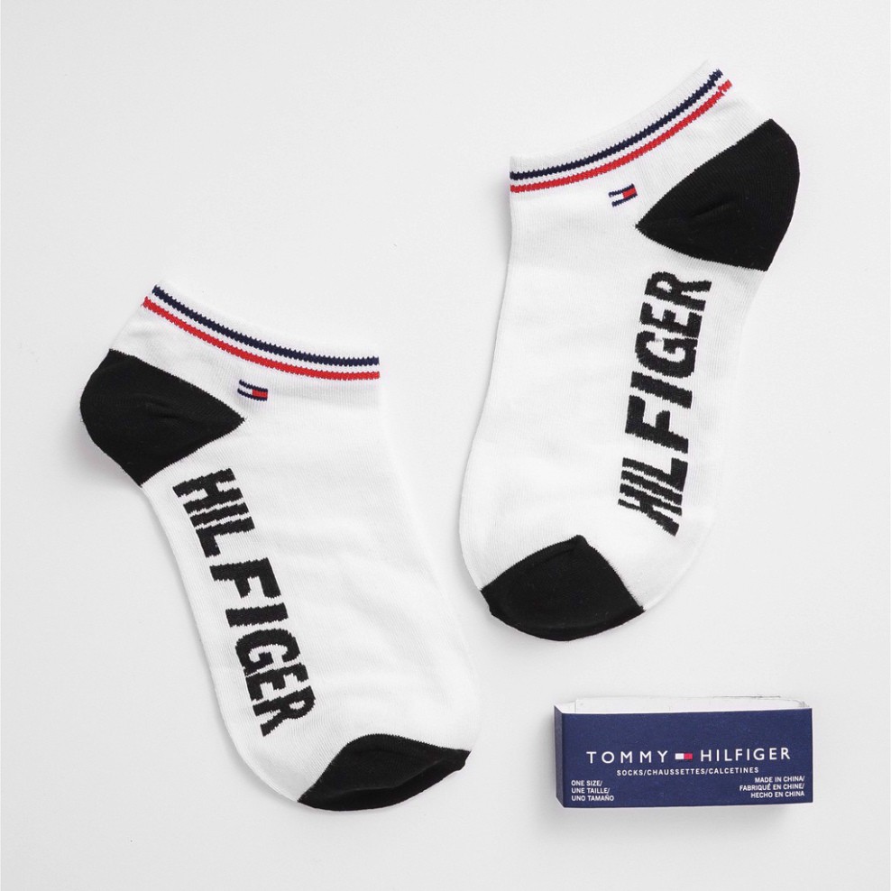 1 Đôi Vớ Tất Nam Nữ Chữ Tommy Hilifiger Êm Mềm Mịn Mát