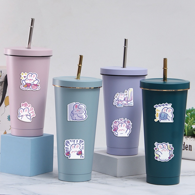 Set 50  Sticker Decal Nhám Phong Cách Retro Chống Nước Dễ Thương Dán Nón BH, laptop, vali, xe,.... MÃ ST2025