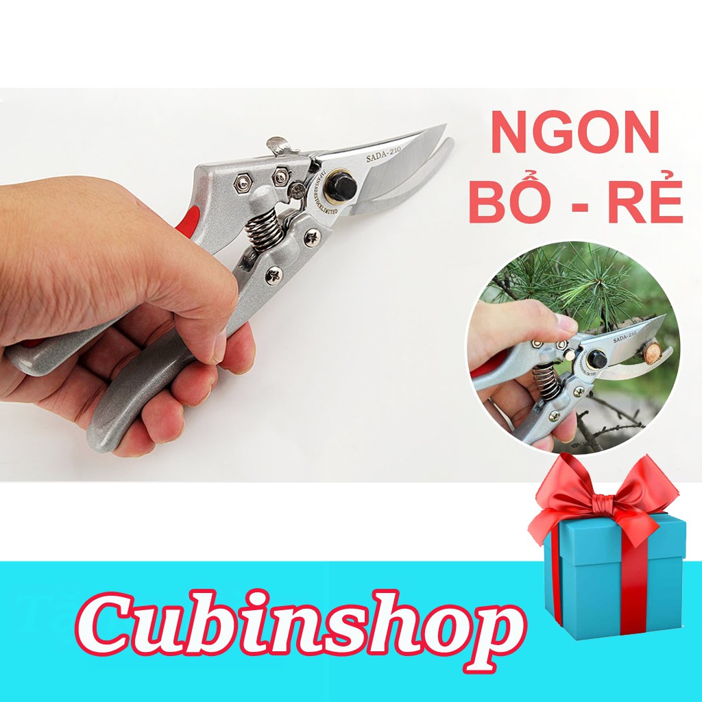 Kéo Cắt Cành Cây Trên Cao Sada 210 Nhật Bản 210mm / Cắt Cành - Tỉa Cành - Cắt Cuống Trái - Cắt Bonsai - Kéo Cắt Hoa Quả