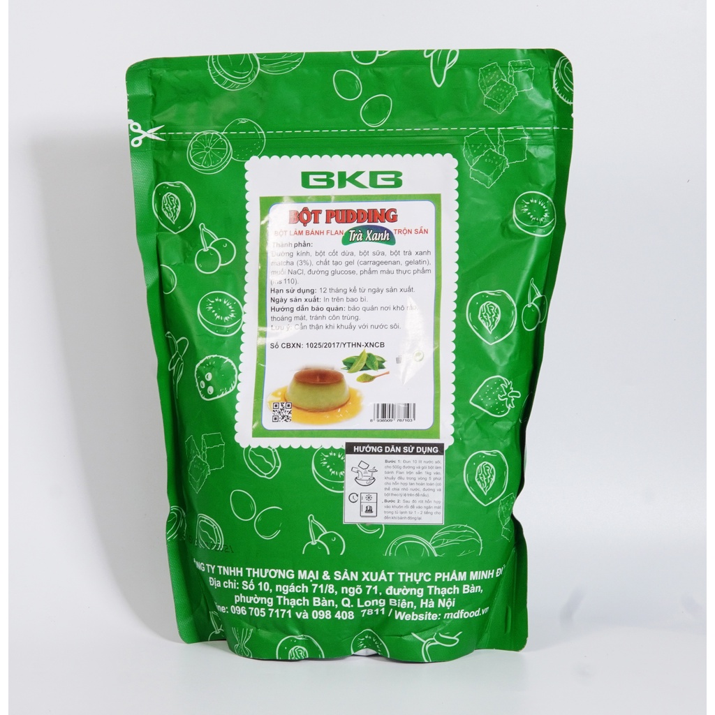 Bột pudding BKB làm thạch trà sữa các vị 1kg - Nguyên Liệu Topping Trà Sữa