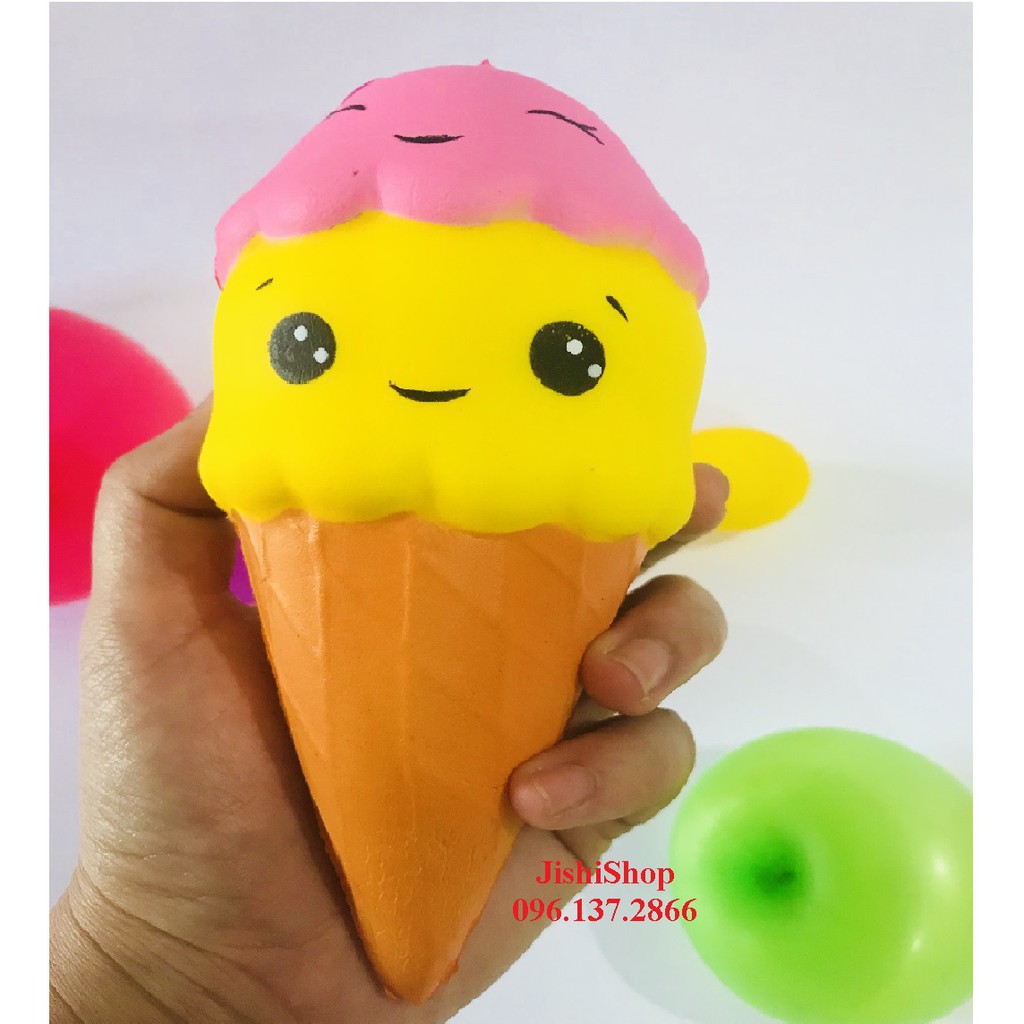  Squishy Kem Ốc Quế 2 tầng Khổng Lồ sku sp PR2595  FShip toàn quốc  Uđậu nành