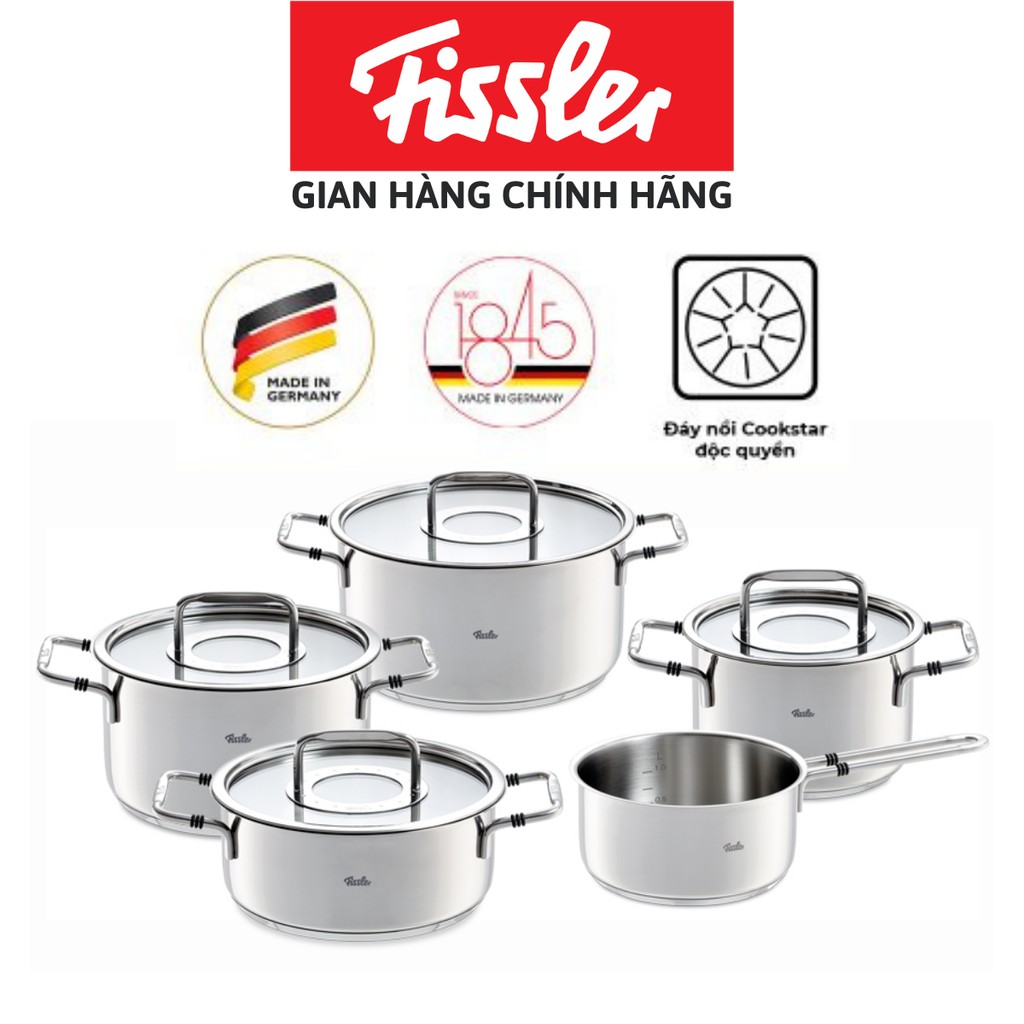 Bộ nồi inox cao cấp Fissler Bonn 5 món - Sản xuất tại Đức