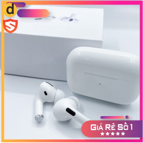 Airpod Pro Bluetooth 5.0 - Đổi Tên Định Vị Xuyên Âm Chống Ồn Sạc Không Dây