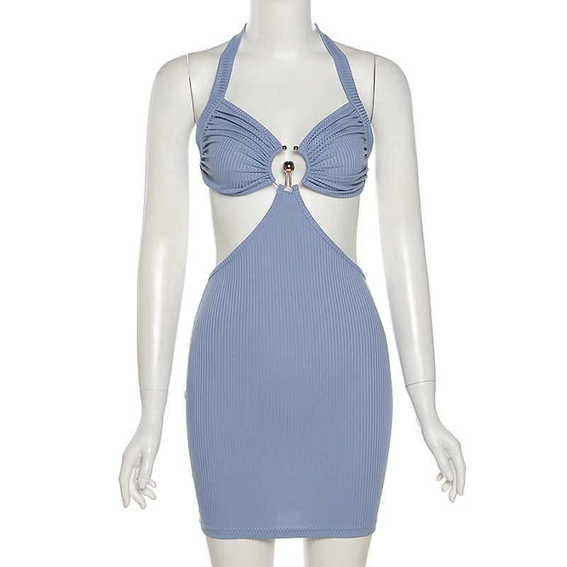 DUNEA Đầm lưng cao thiết kế rỗng thời trang mới cho nữ