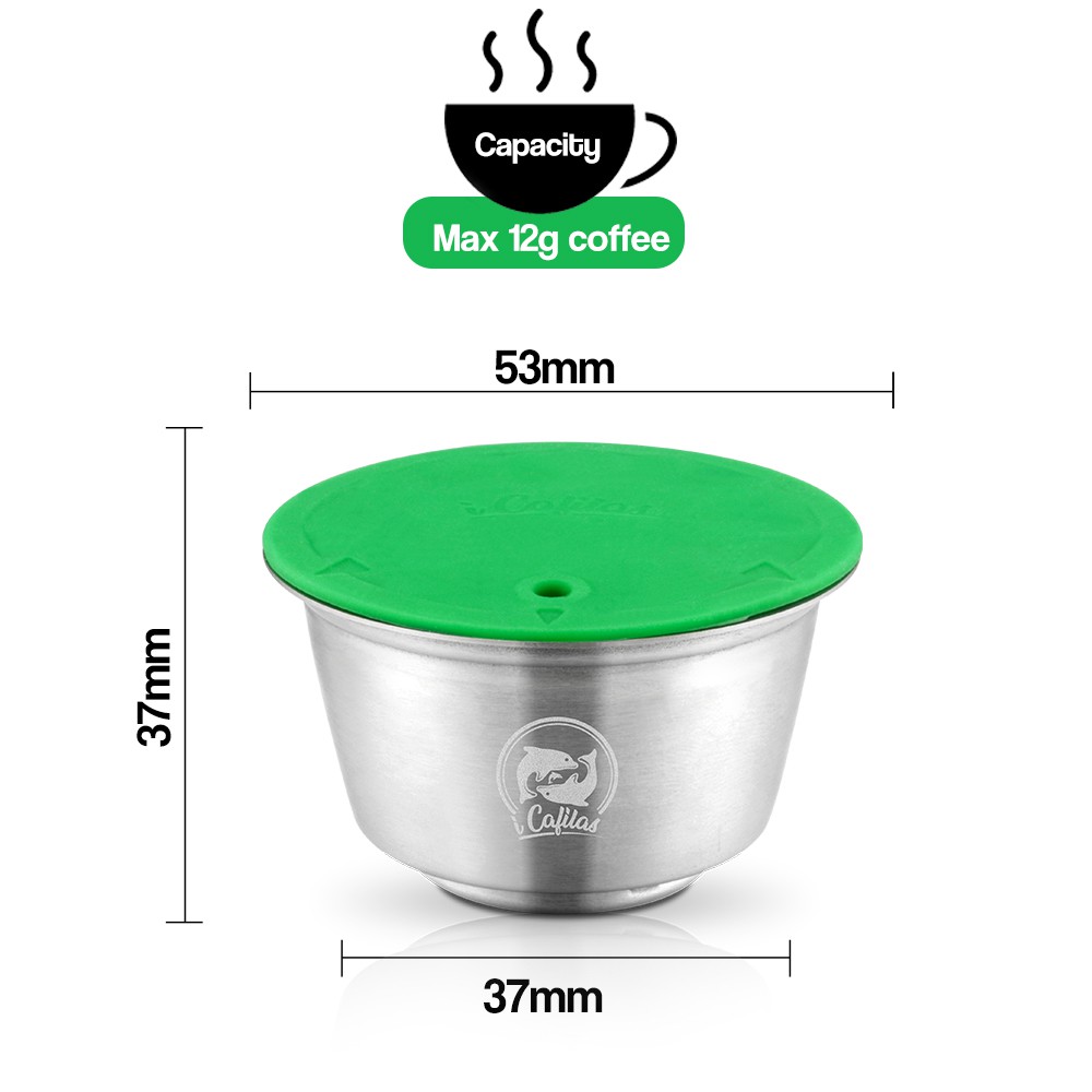 NESCAFE Cốc Lọc Cà Phê Bằng Thép Không Gỉ Tái Sử Dụng Được Cho Máy Pha Cà Phê Dolci Gusto