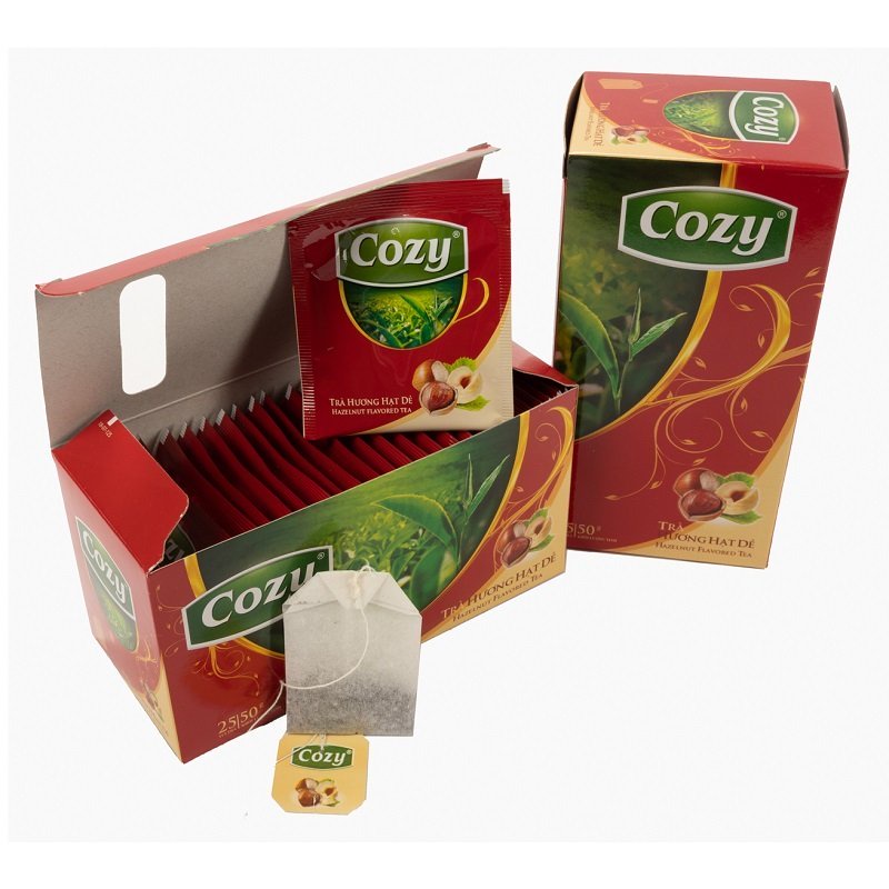 Trà Cozy túi lọc hương đào hộp 50GR (25 Gói). Hàng công ty có sẵn giao hàng ngay