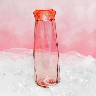 BÌNH NƯỚC THỦY TINH KIM CƯƠNG 500ML