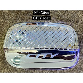 Ốp nắp bình xăng xe honda city đời 2021 mạ crom