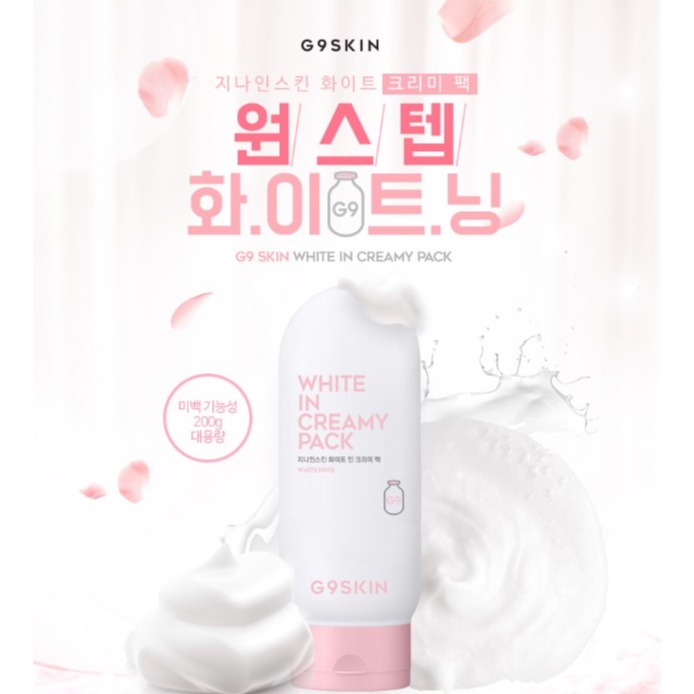 Kem Dưỡng Trắng Hàn Quốc G9Skin White In Creamy Pack 200ml
