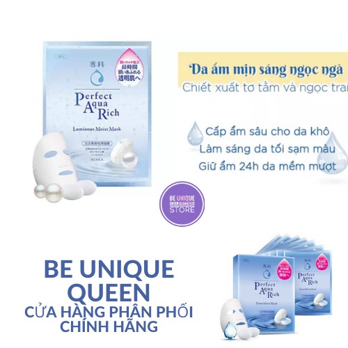 Mặt Nạ Cấp Ẩm Senka Perfect Aqua Rich Extra Moist Mask (25ml)