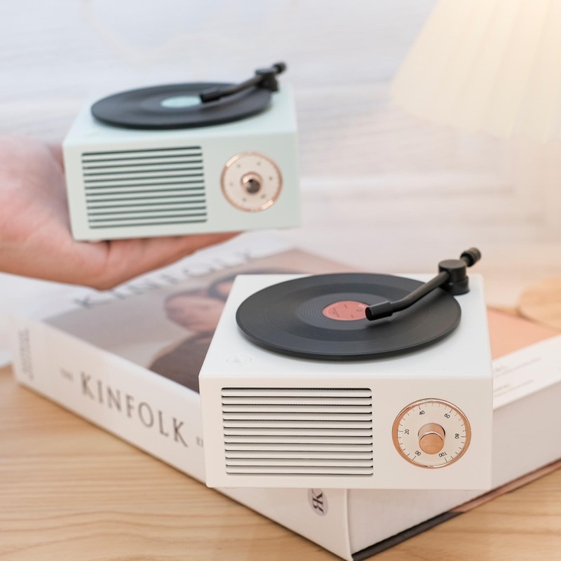 Loa bluetooth retroGramo X10 giả lập đĩa than cổ