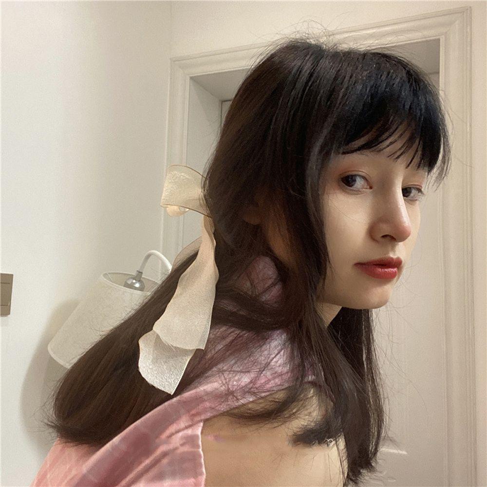 NICKOLAS Kẹp Tóc Nơ Ruy Băng Dễ Thương Ngọt Ngào Cho Nữ