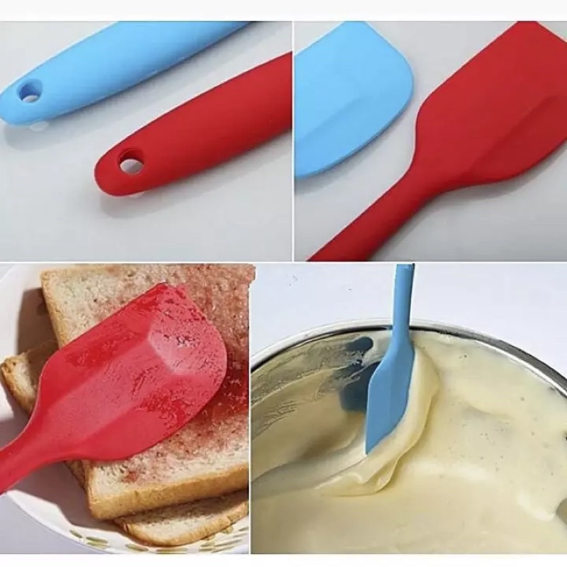 Phới silicone chịu nhiệt dùng để phết kem, bơ.. (silicon nguyên khối) phới trộn bột, vét bột, muôi lật thức ăn