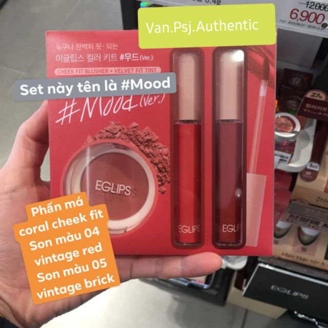 SET PHẤN MÁ + SON EGLIPS