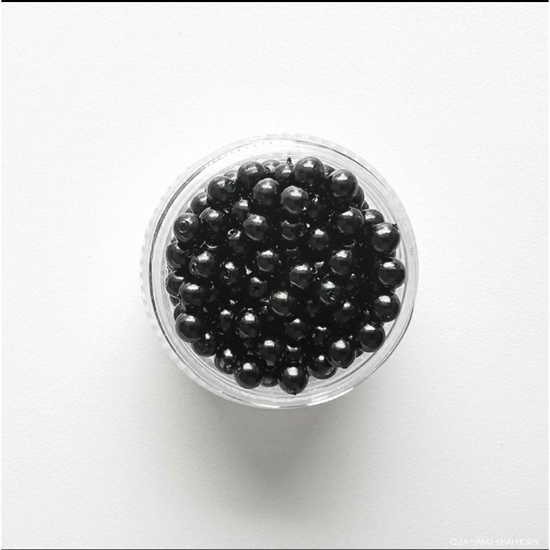 Hạt bẹt( hạt trai)nhựa-hạt làm vòng nhựa 8mm giá rẻ gói 100gr