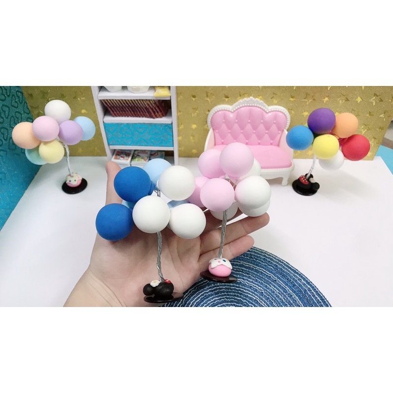 bong bóng mini trang trí nhà búp bê, bàn làm việc