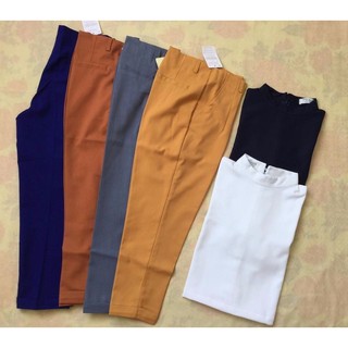 Quần baggy kate nữ Navi ( đen,xám,đỏ đô,cam,xanh ngọc )