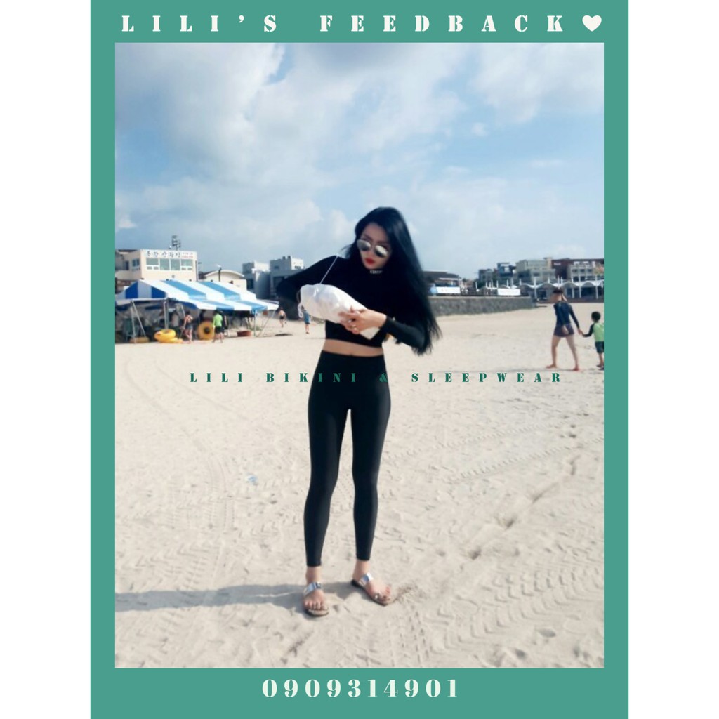 (Có sẵn, video)Bộ đồ bôi chống nắng tay dài quần dài 3 mảnh, học bơi, bô bơi bikini Hàn Quốc mẫu 2020 | BigBuy360 - bigbuy360.vn