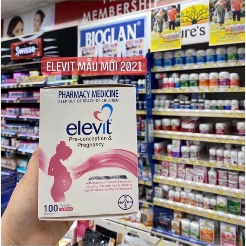 Elevit Bầu Úc-vitamin tổng hợp dành cho bà bầu của Úc 100v