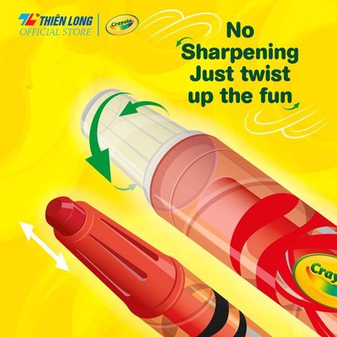 Bộ 24 bút sáp vặn mini Crayola Mini Twistable Crayon