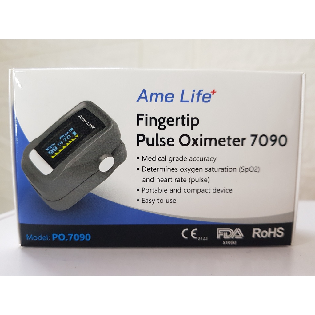 Máy đo spo2 kẹp ngón Fingertip Pulse Oximeter  và Jumper 500 - Đo nồng độ oxy trong máu và nhịp tim