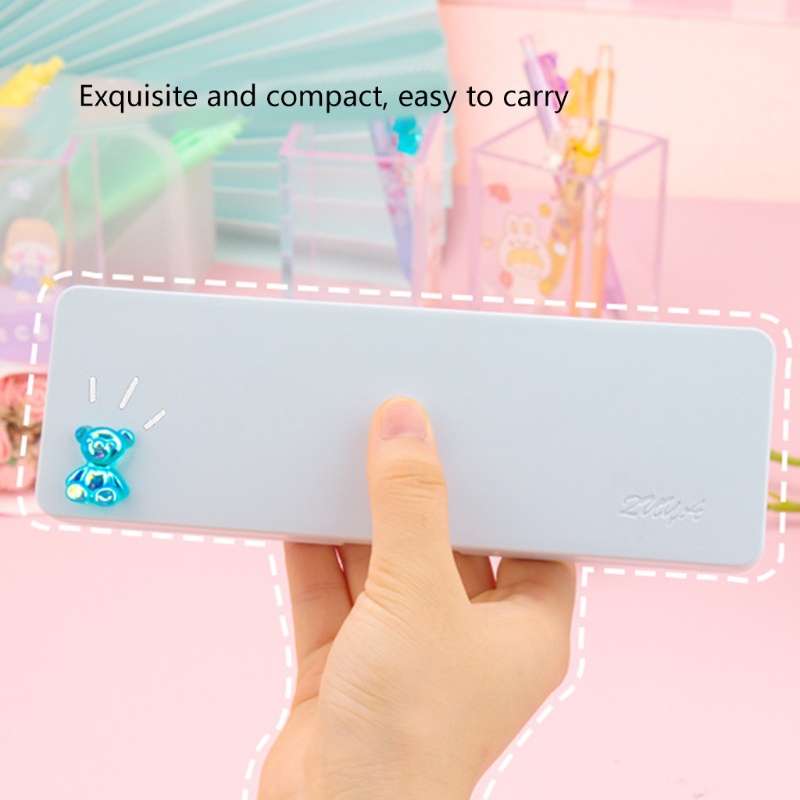 Túi Đựng Bút Đa Năng Hình Chữ Nhật Sức Chứa Lớn In Họa Tiết Dễ Thương