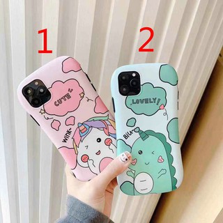 Ốp lưng iphone 11 pro max Xr Xs max X Dinosaur Unicorn Soft