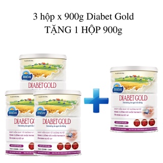 Combo 3 hộp sữa non tiểu đường Diabet Gold 900G - dinh dưỡng dành cho người tiểu đường