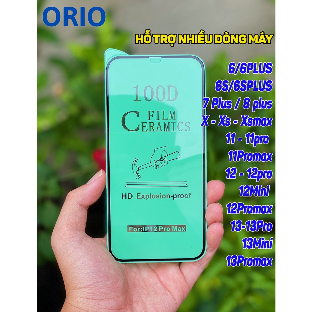 Kính cường lực iphone full màn 100D dẻo 6/6s/6plus/6s plus/7/8/7plus/8plus/x/xs/xs max/11/12/13/pro/promax - ORIO