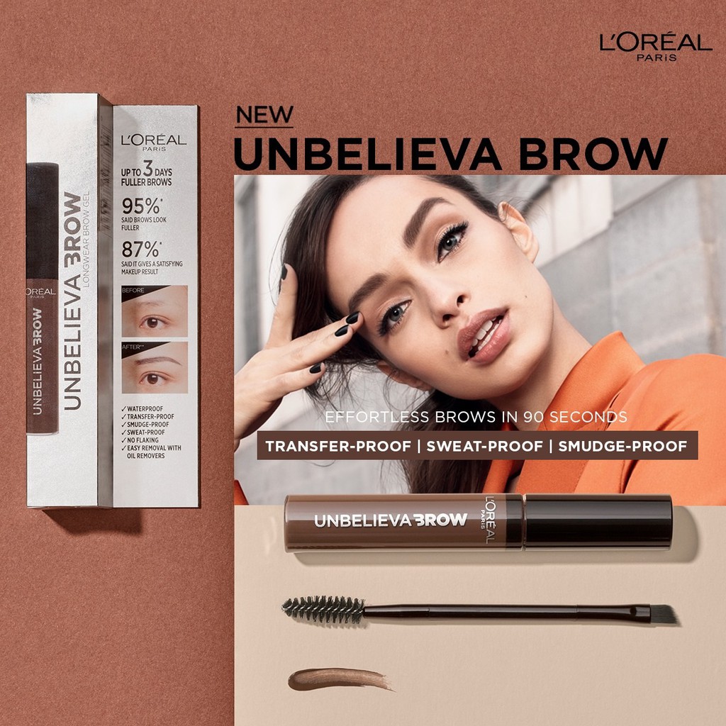 (hàng Mới Về) Gel Kẻ Lông Mày Lâu Trôi Thương Hiệu L 'oreal Paris Unbelievabrow | BigBuy360 - bigbuy360.vn