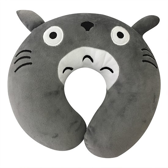 Gối Kê Cổ Du Lịch Văn Phòng Gấu Totoro - Xám