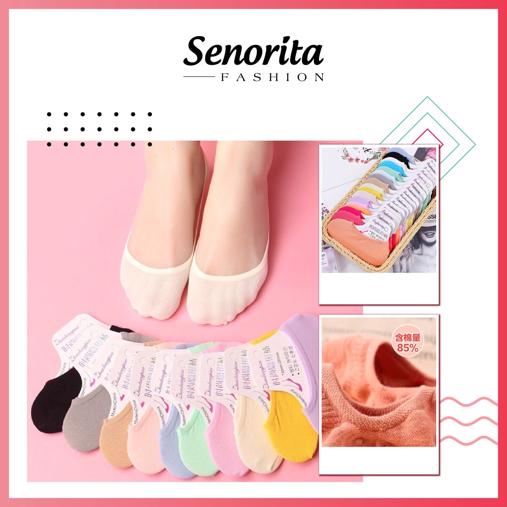 Tất Nữ Hàn Quốc SENORITA - được làm từ chất liệu thun cottong co giãn thoải mái, dễ chịu, khô thoáng