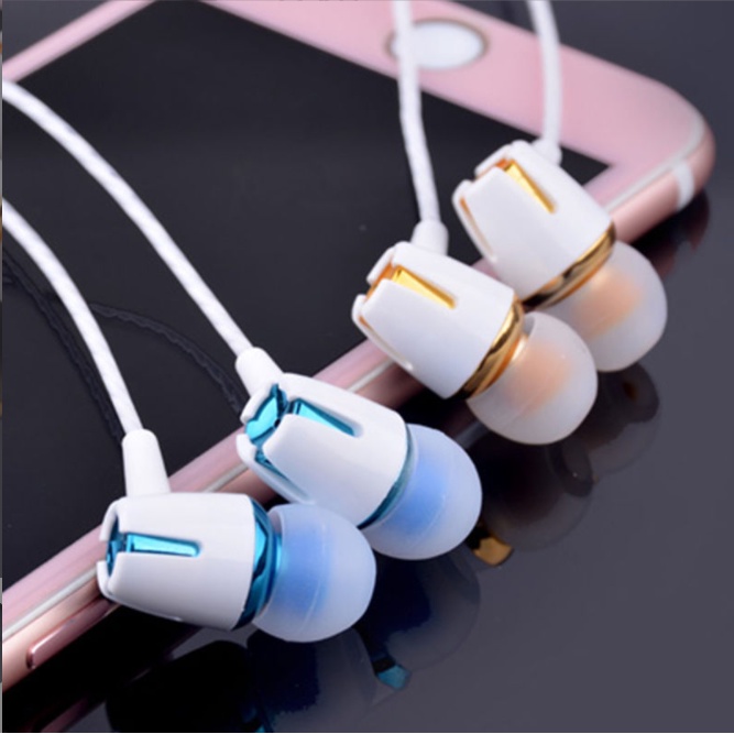 ✔COD Tai nghe nhét tai đầu 3.5mm âm thanh siêu trầm dành cho Android IOS Four colors available